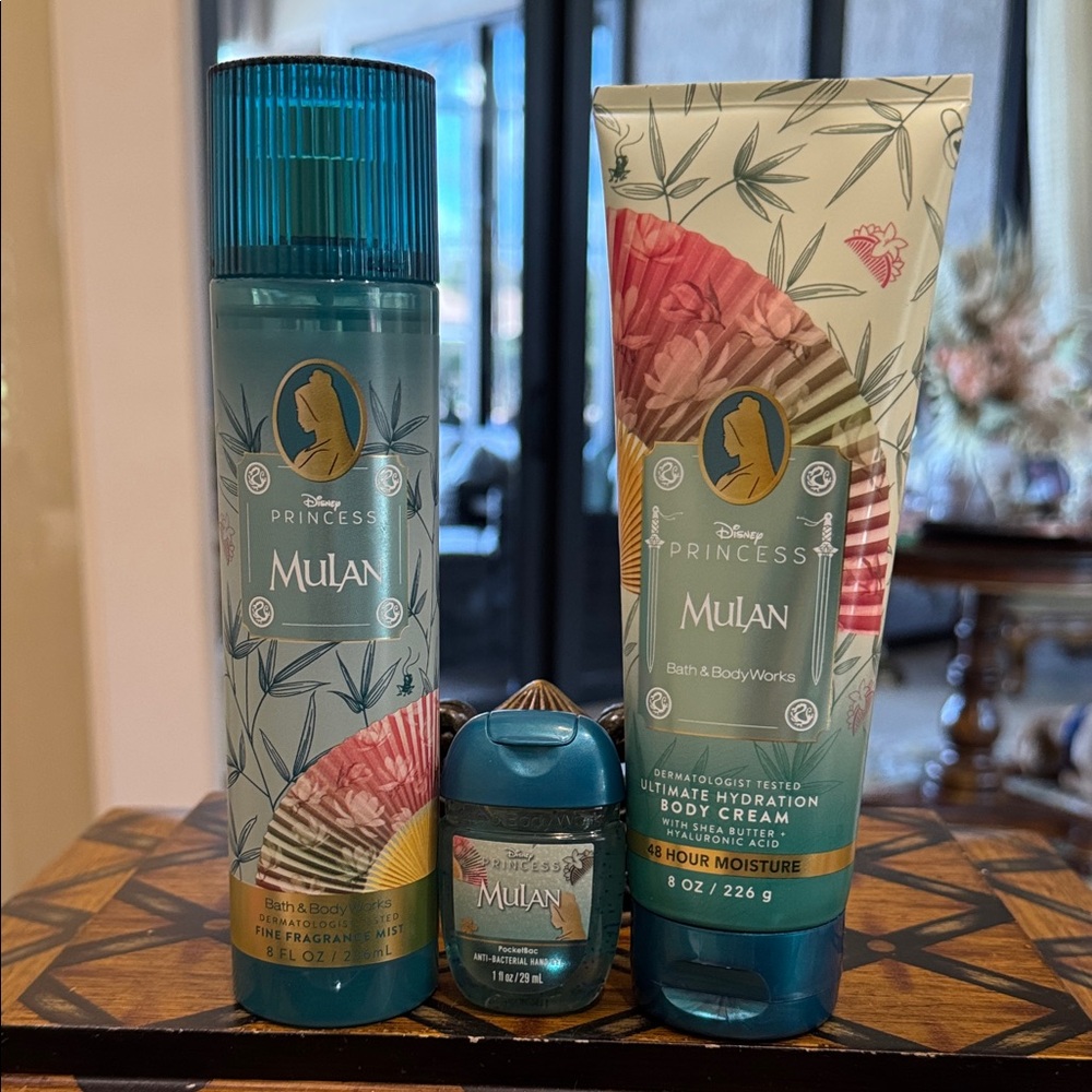Disney Mulan Mist,Sanitizer & Body Cream